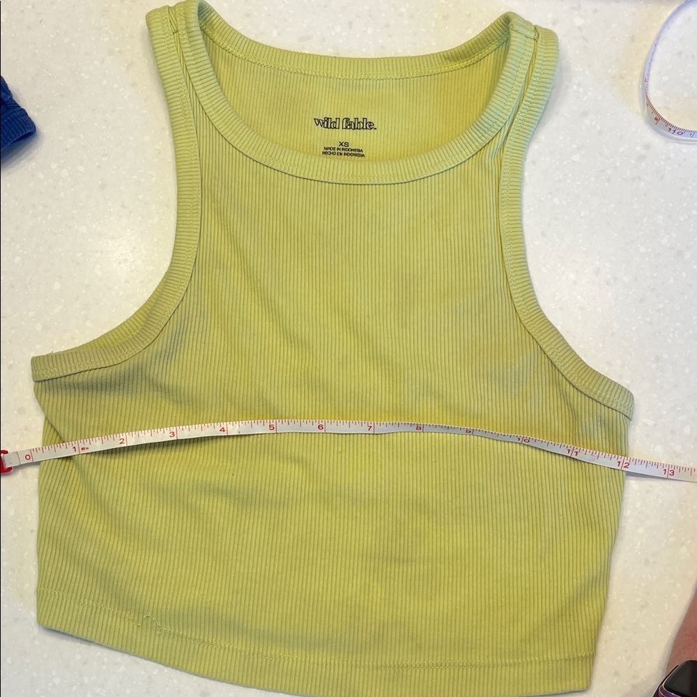aerie Ribbed Tank Top Set - Black, Blue, Beige, Lime - Picture 12 of 13